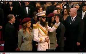 Sasha Baron Cohen, as The Dictator